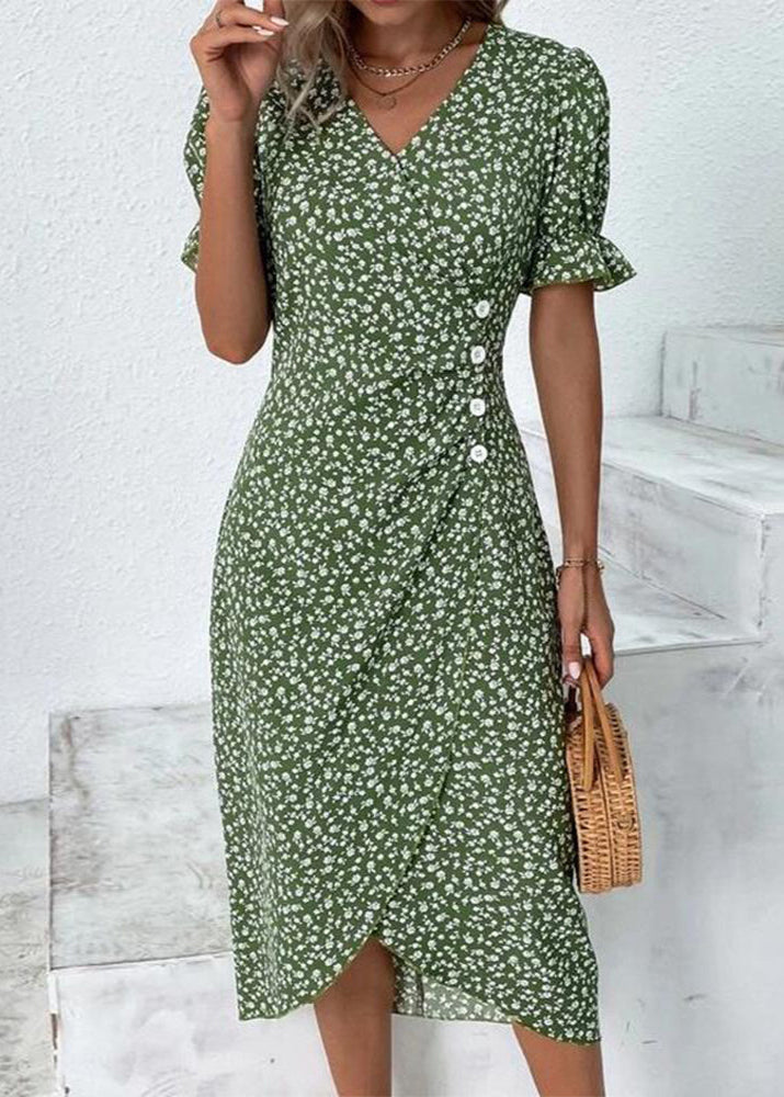 Aysel Elegant and Comfortable Floral Dress