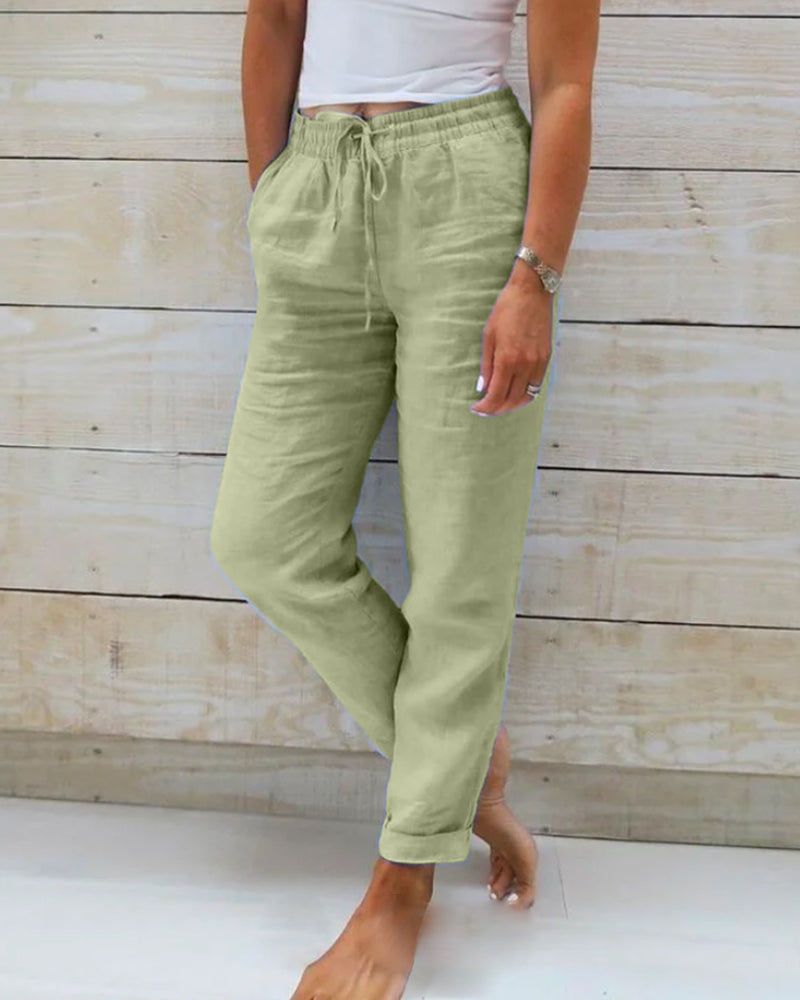 Tamina - Casual Drawstring Pants