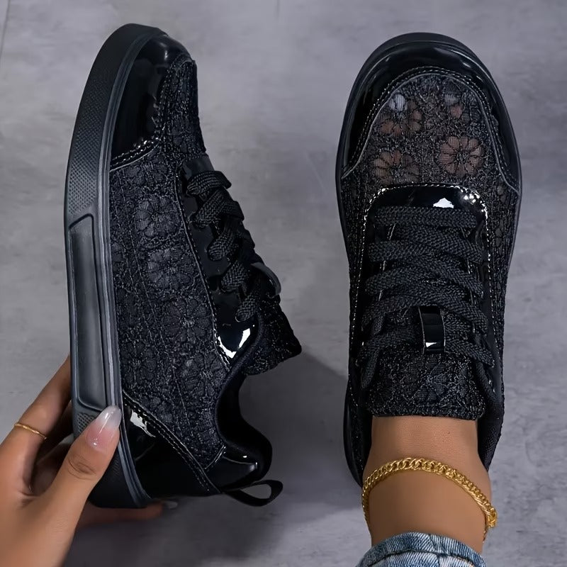 Jorexa - Women's Breathable Lace Casual Elegant Sneakers