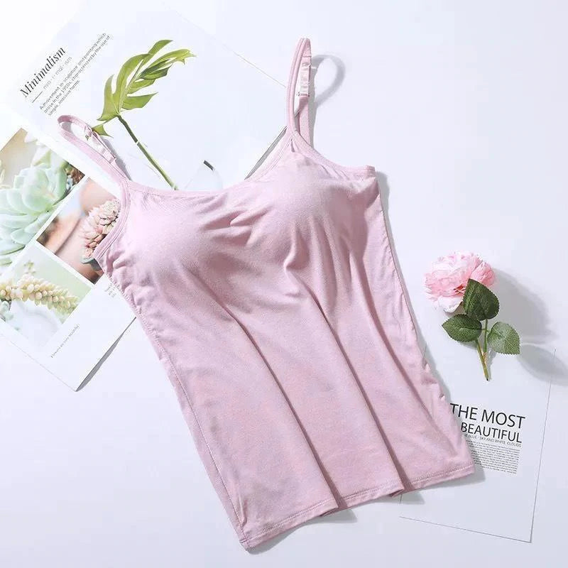 Noura - Camisole with built-in bra and pad