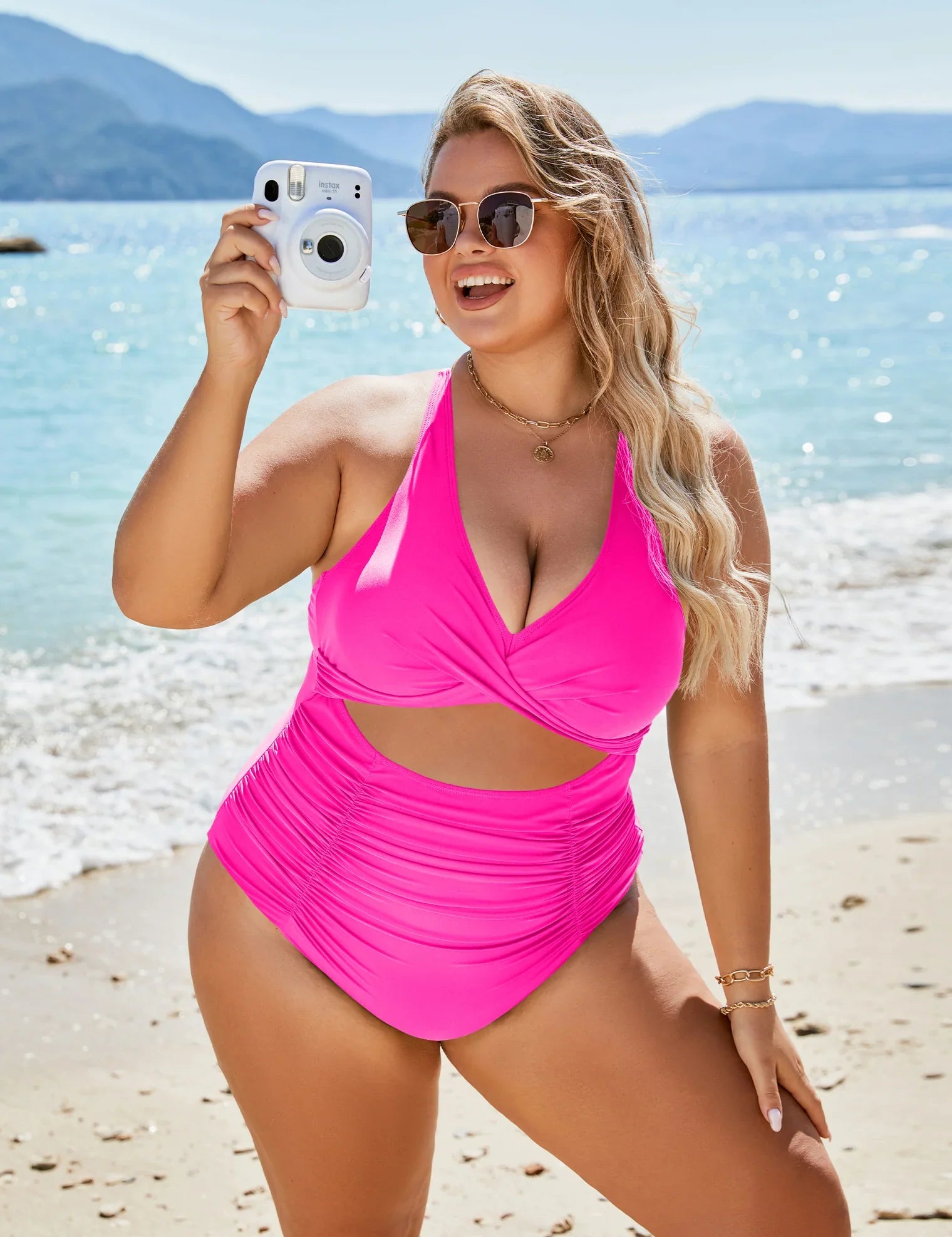 Samara - Ruched Cutout One-Piece Swimsuit
