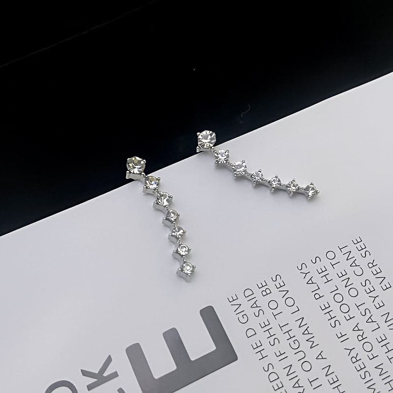 Océane - Seven sparkling star earrings