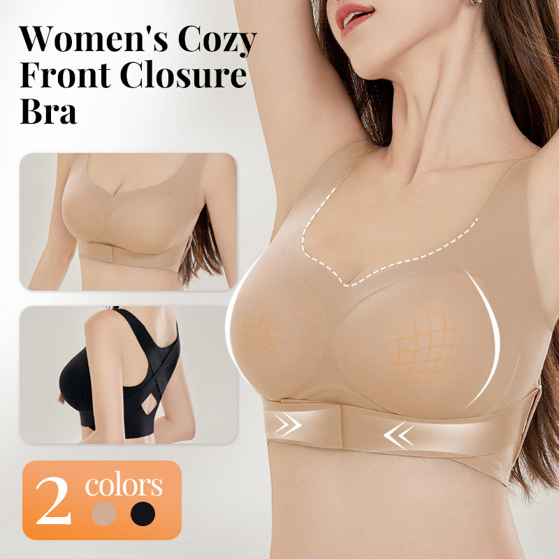 Hestia - Women's Seamless Front Closure Push-Up Bra