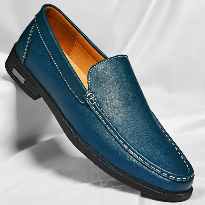 Remy - Mocassins homme en cuir véritable avec semelle confortable
