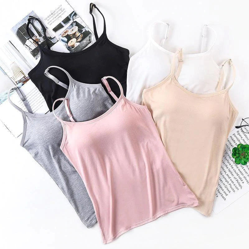 Noura - Camisole with built-in bra and pad
