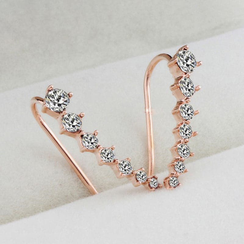 Océane - Seven sparkling star earrings