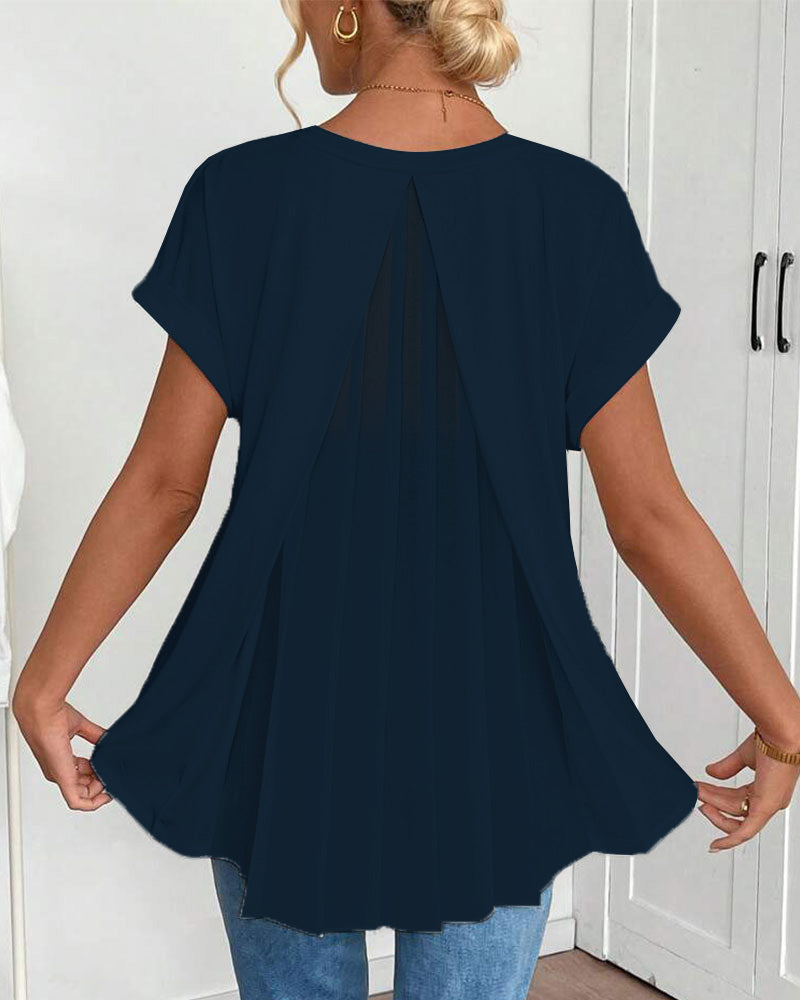 Estella - Unisex short sleeve patchwork t-shirt