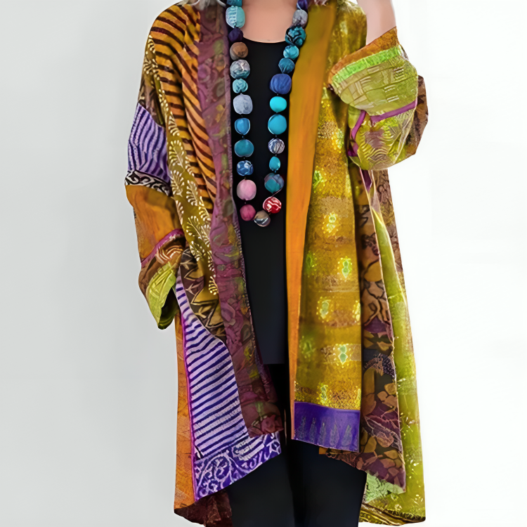 Pierrette - Bohemian Cotton and Linen Cardigan