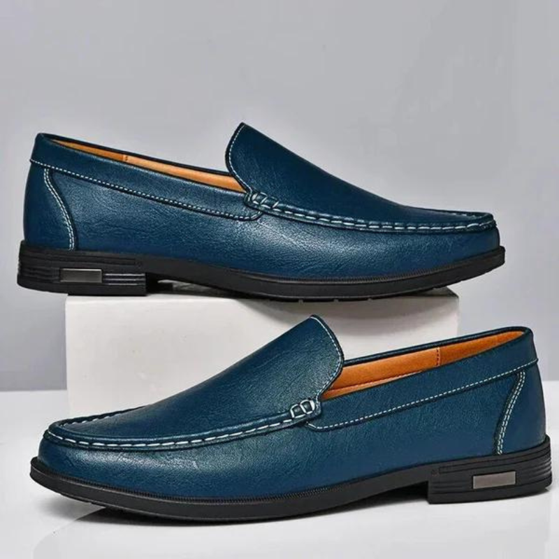Remy - Mocassins homme en cuir véritable avec semelle confortable