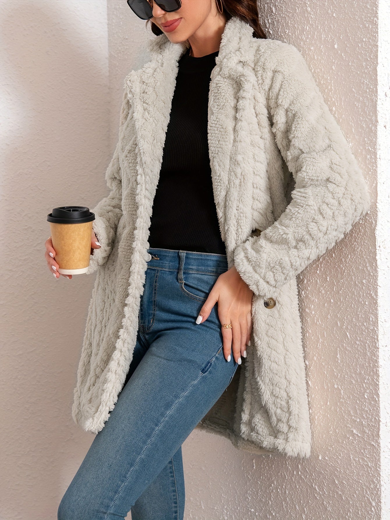 Léa - Women's faux fur coat