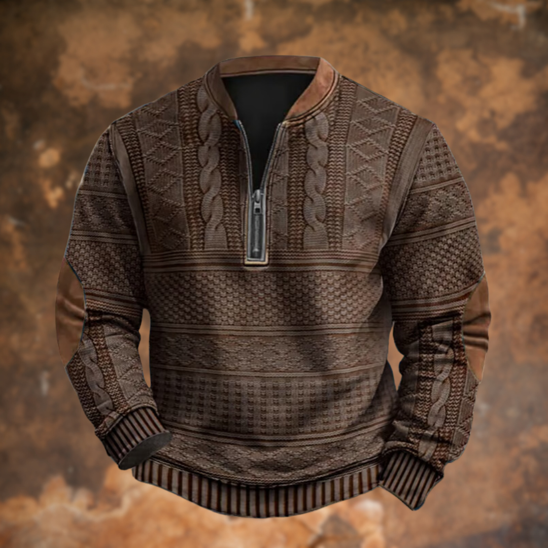 Anthony™ - Men's Half Zip Knit Sweater