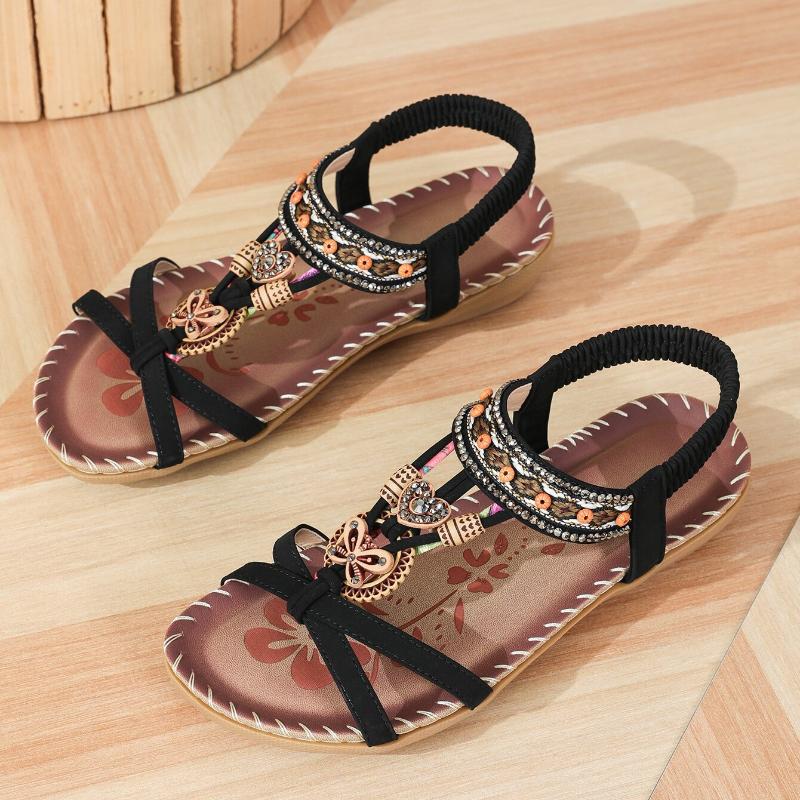 Hovira - Comfortable Bohemian Flat Sandals Ibiza Chic Style