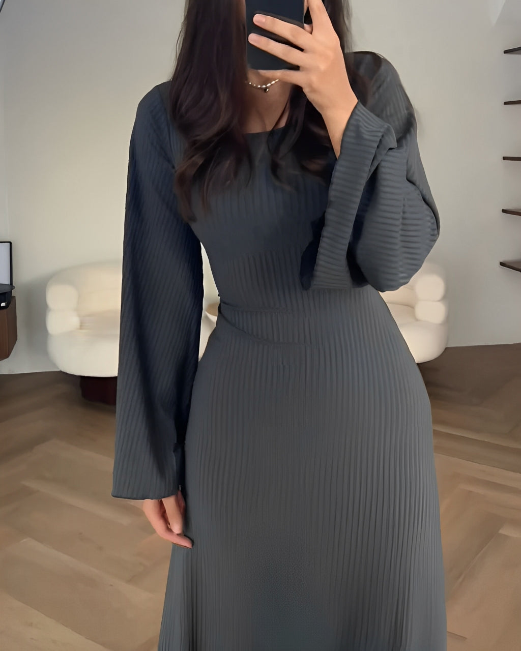 Sandrine - Elegant Mesh Maxi Dress