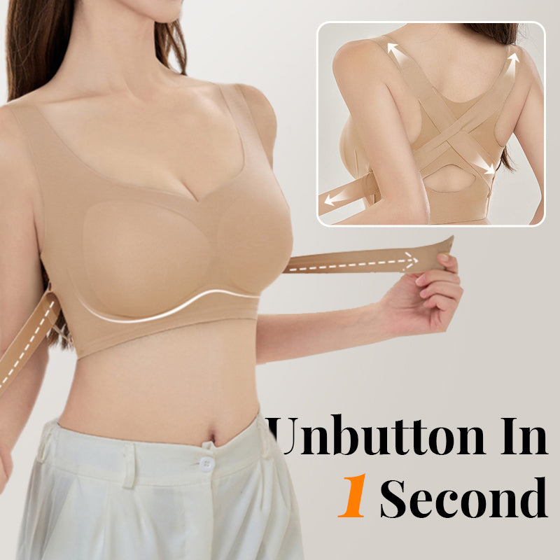 Hestia - Women's Seamless Front Closure Push-Up Bra