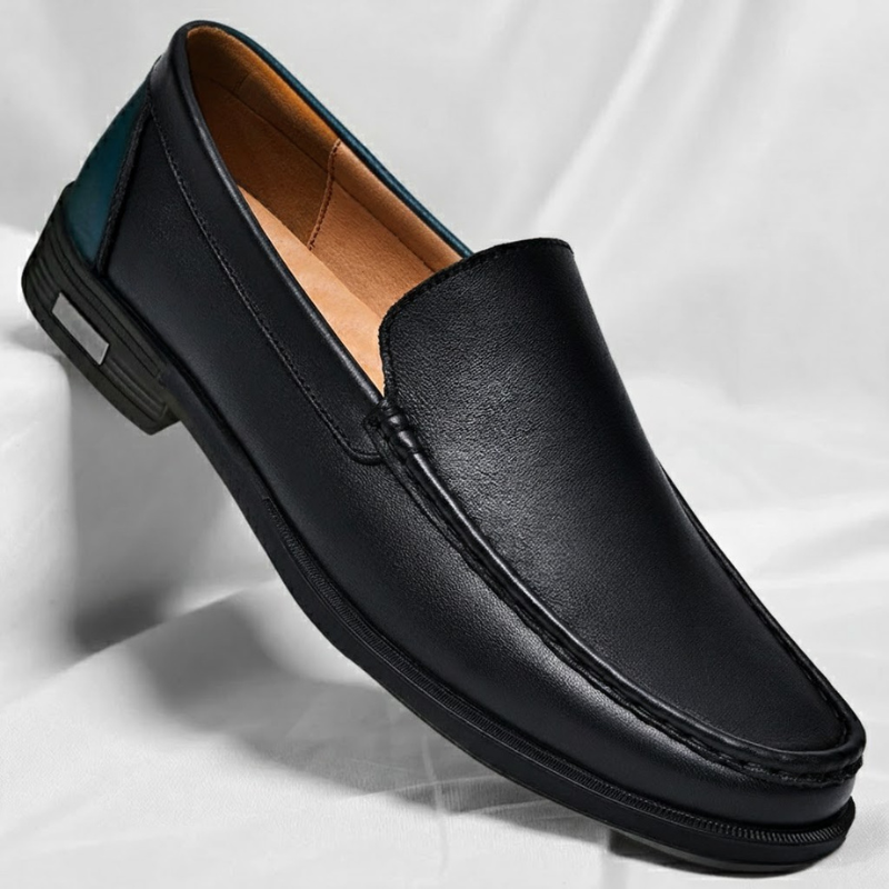 Remy - Mocassins homme en cuir véritable avec semelle confortable