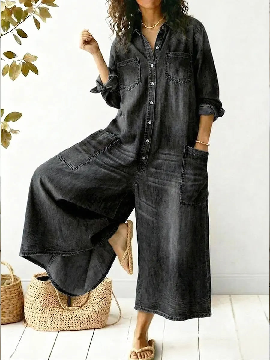 Orlysa - Women's Casual Cotton Jumpsuit