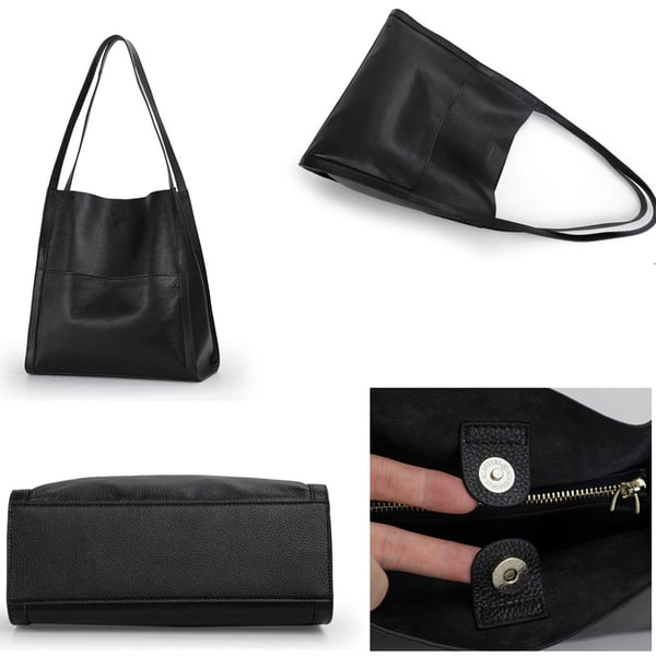 Corinne - Elegant and spacious leather shoulder bag