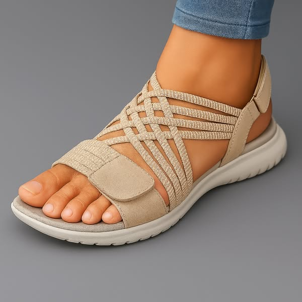 Blyssara - Women's Comfortable Lightweight Elastic Strap Sandals Everyday Support