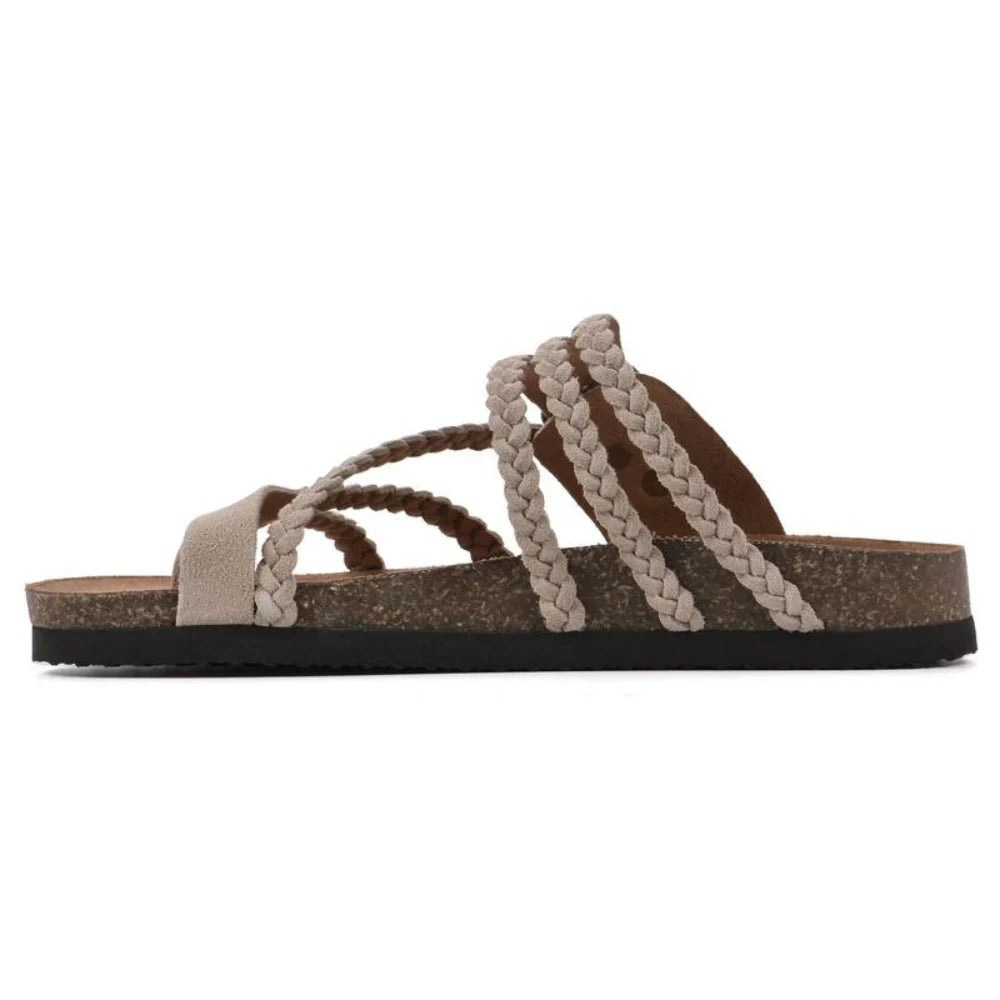 Dalyra - Women's Orthopedic Sandals with Adjustable Braided Straps
