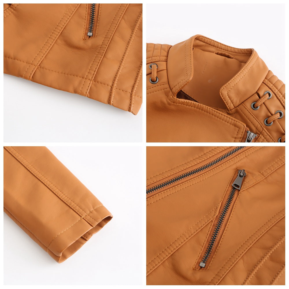 Cleo - Washed lambskin jacket