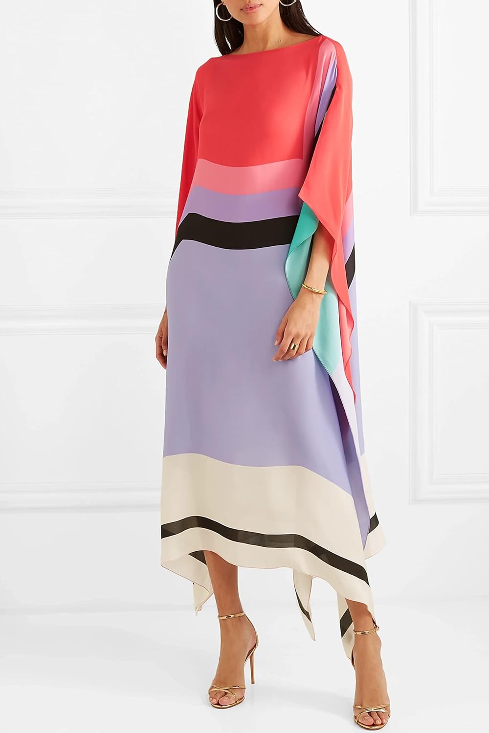Rayna - Elegant Geometric Print Caftan