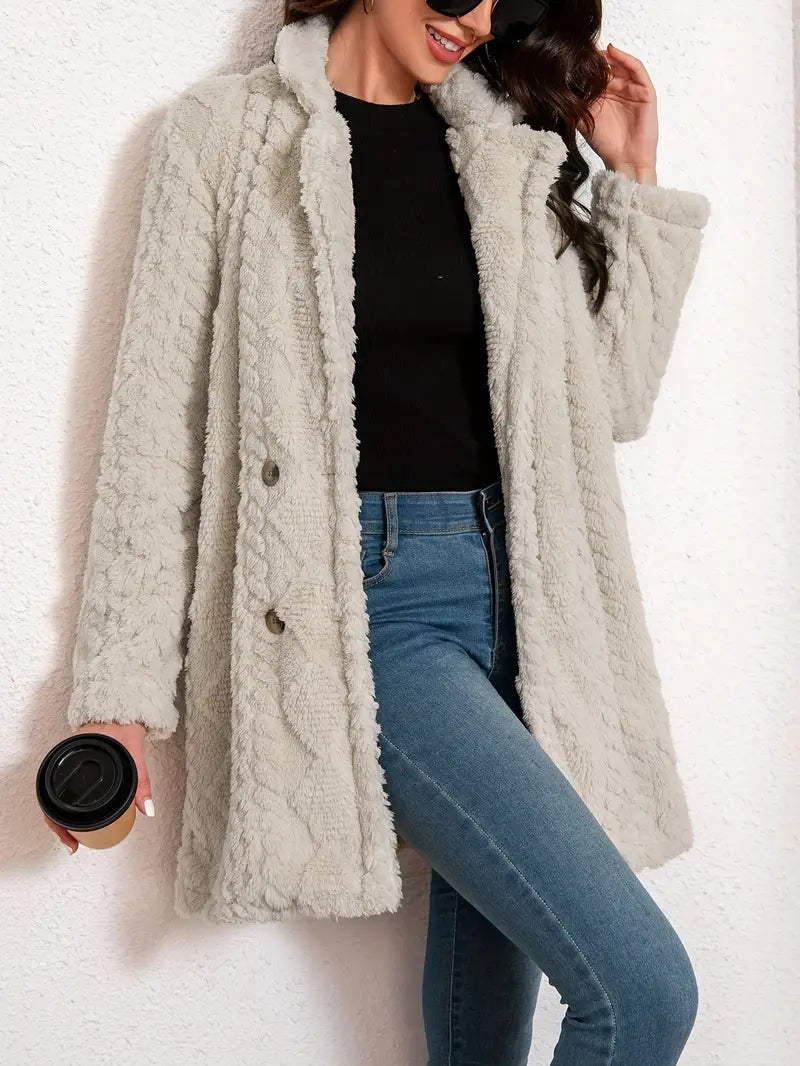 Léa - Women's faux fur coat
