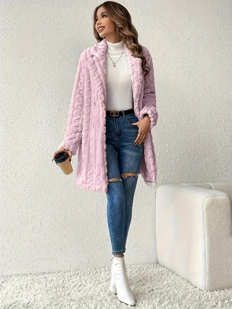 Léa - Women's faux fur coat