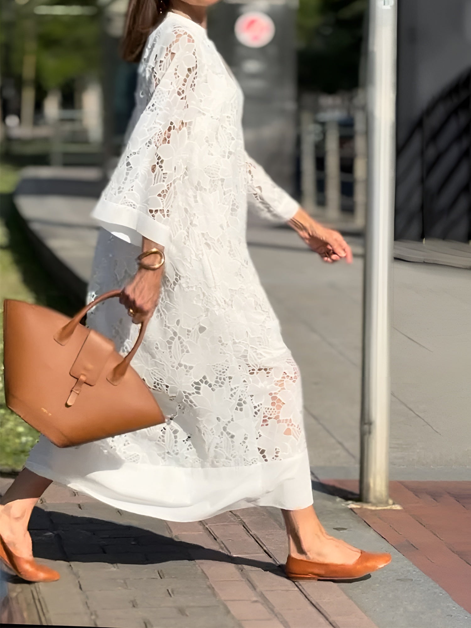 Liv - Women's Embroidered Lace Dress