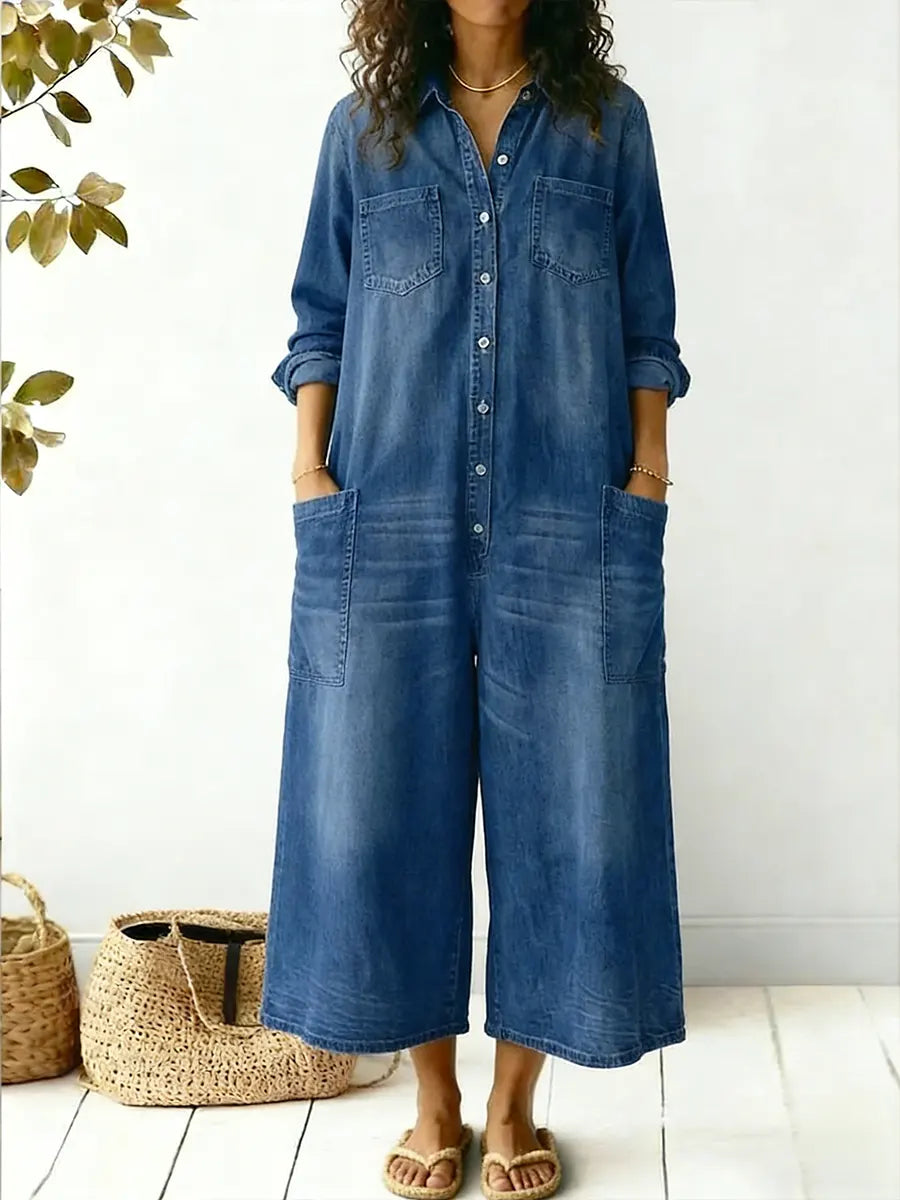 Orlysa - Women's Casual Cotton Jumpsuit