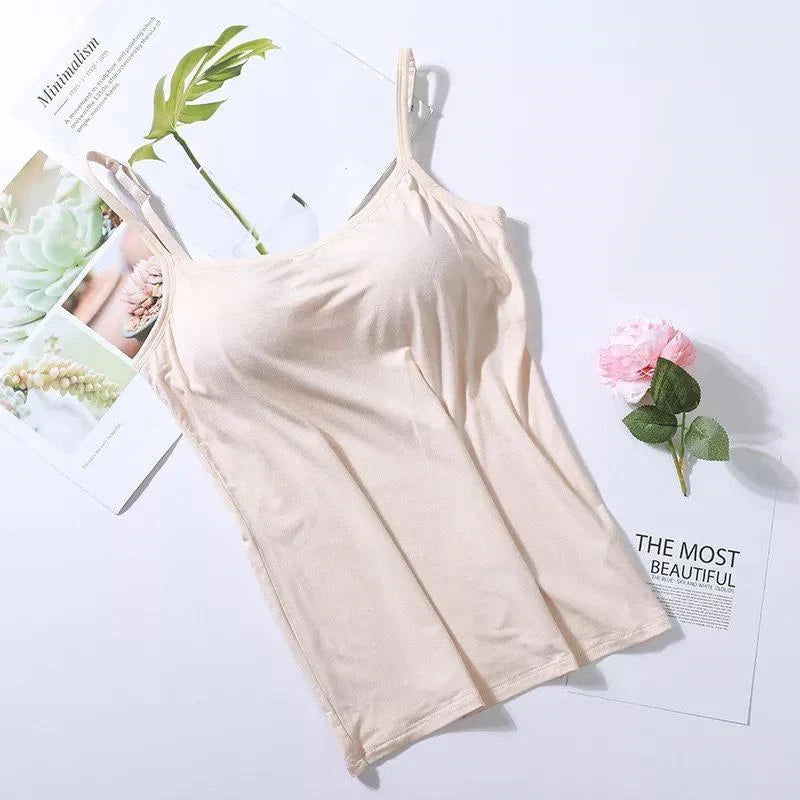 Noura - Camisole with built-in bra and pad