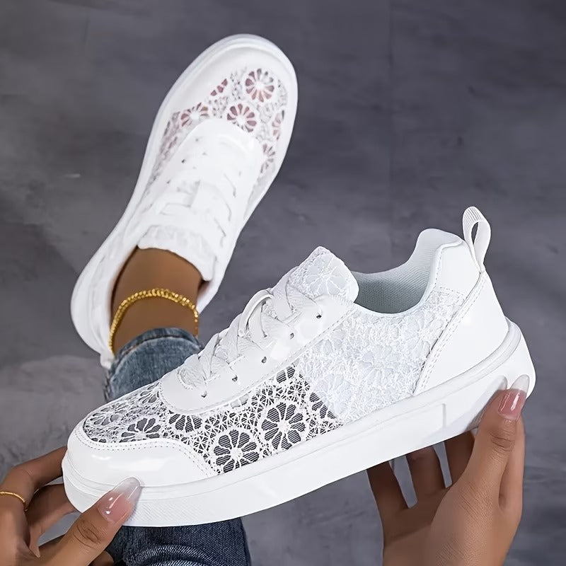 Jorexa - Women's Breathable Lace Casual Elegant Sneakers