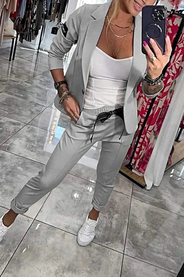 Rosindra - Two-piece set with flowing jacket and comfortable jogging pants