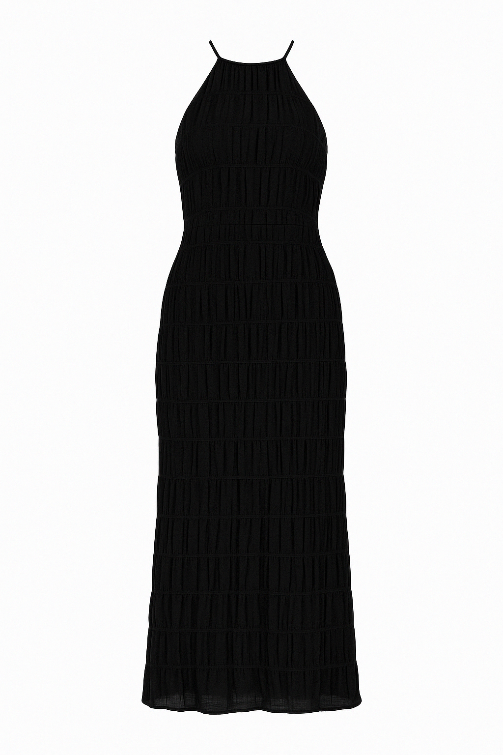 Olga - Long Halter Neck Dress