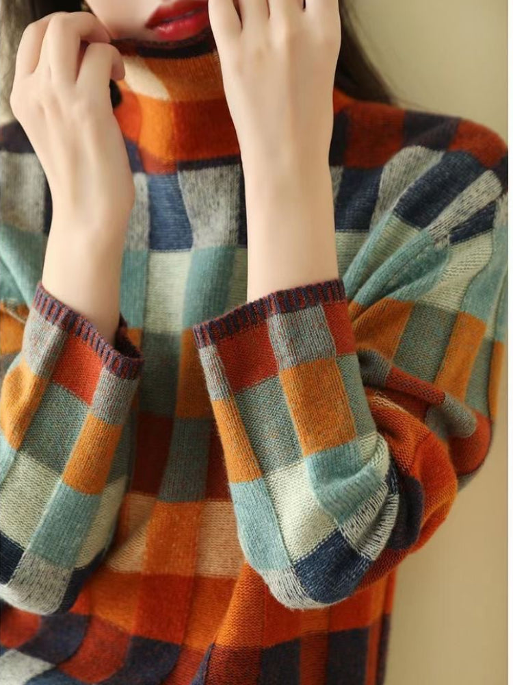 Hodierna - Geometric Women's Winter Sweater