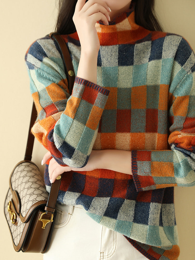 Hodierna - Geometric Women's Winter Sweater