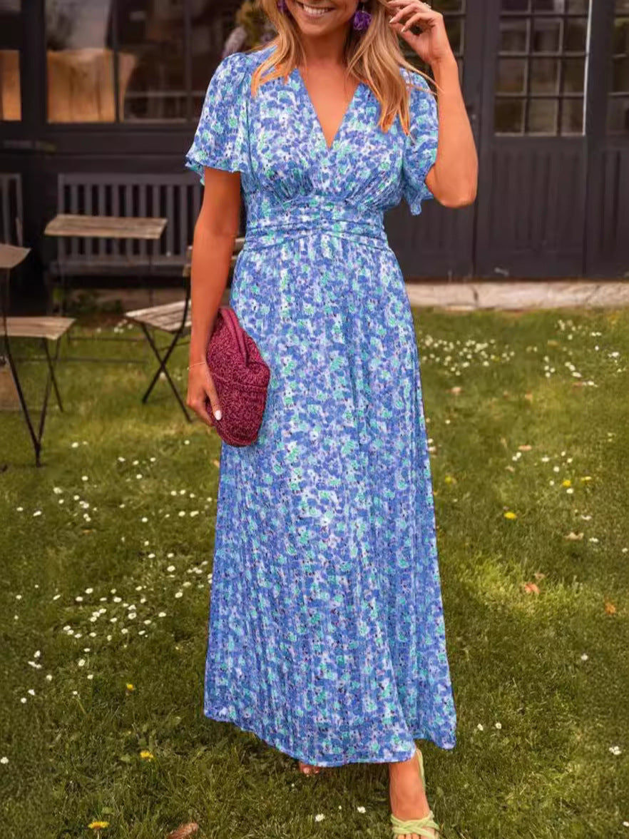 Elina - Flowy Floral Maxi Dress