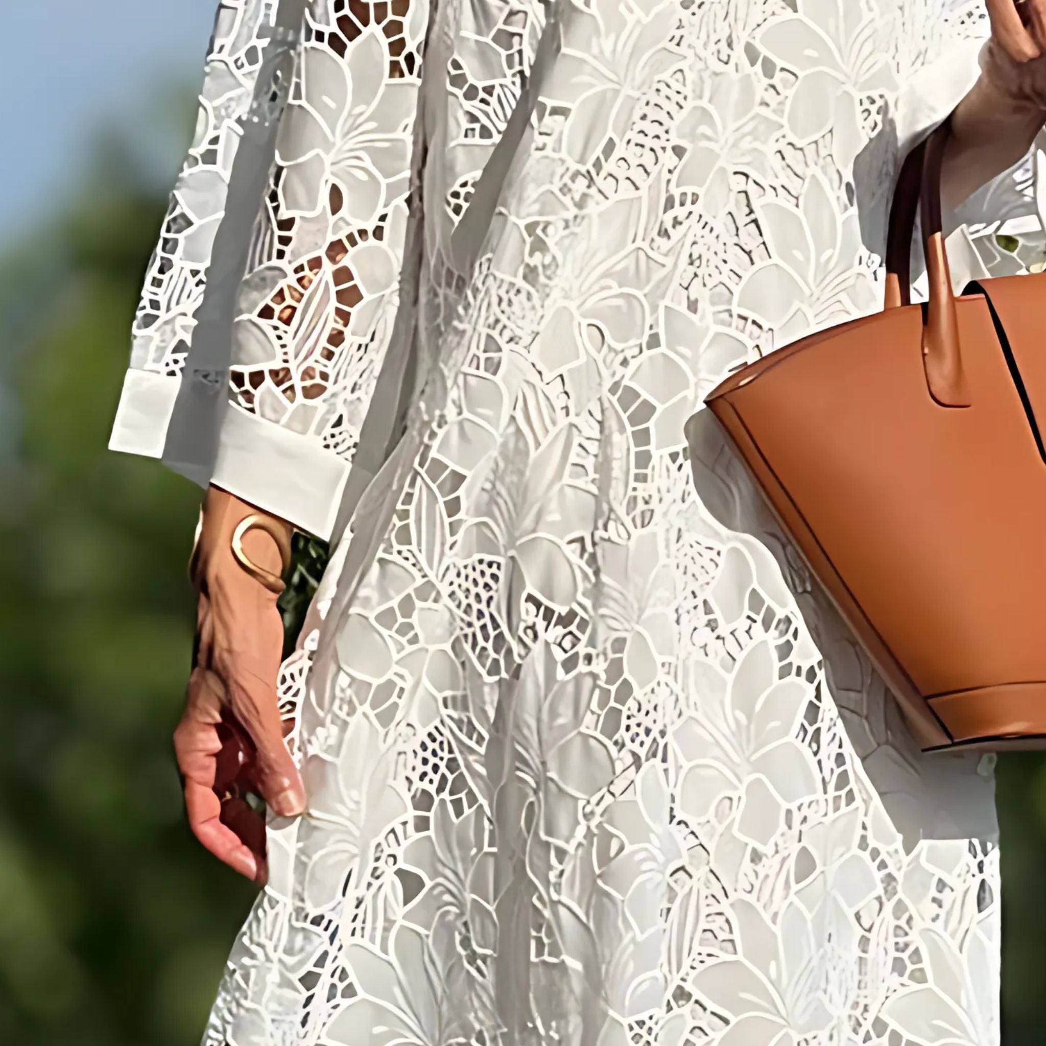 Liv - Women's Embroidered Lace Dress