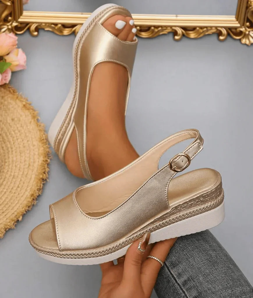 Ravindra - Women's Comfort Wedge Sandals