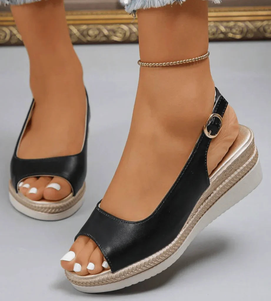 Ravindra - Women's Comfort Wedge Sandals