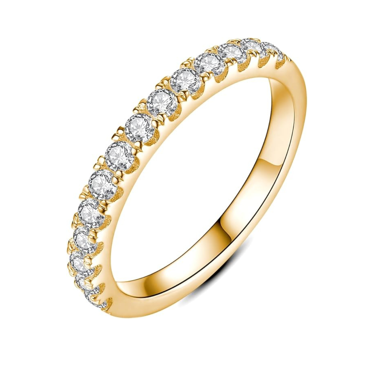 Moissanite wedding ring