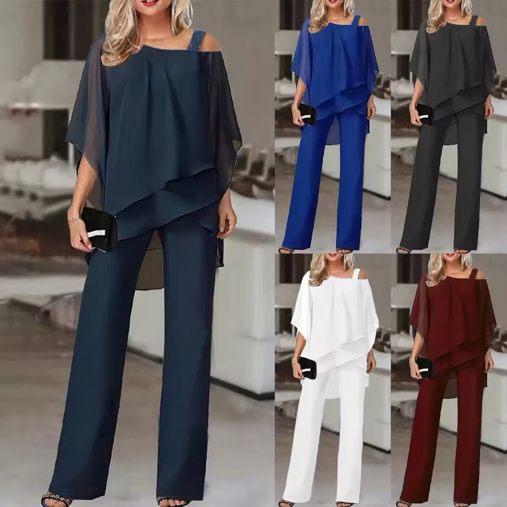 Roselina - Elegant two-piece set with top and pants