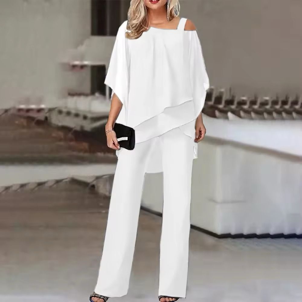 Roselina - Elegant two-piece set with top and pants