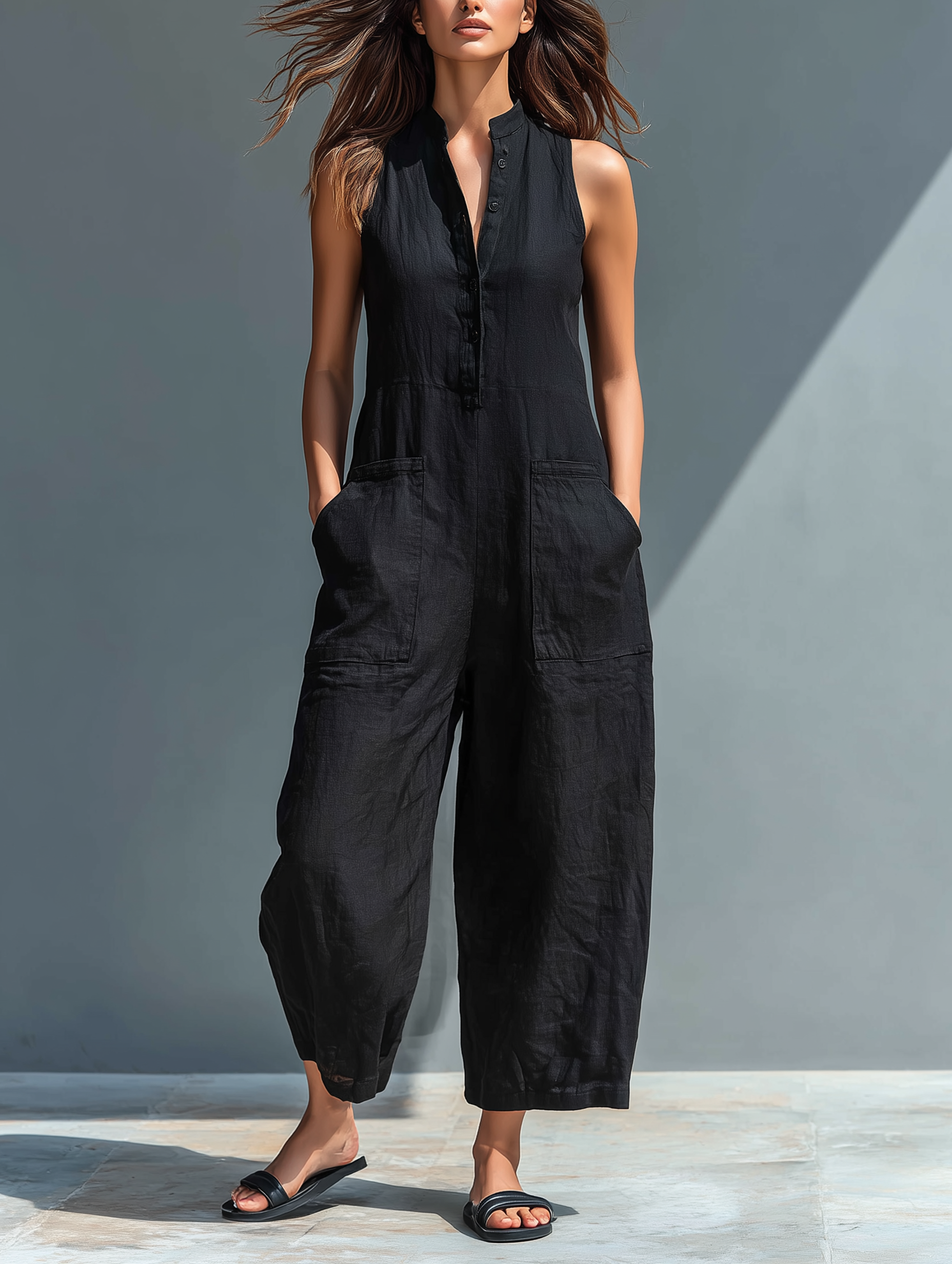 Soraya - Women's Sleeveless Jumpsuit