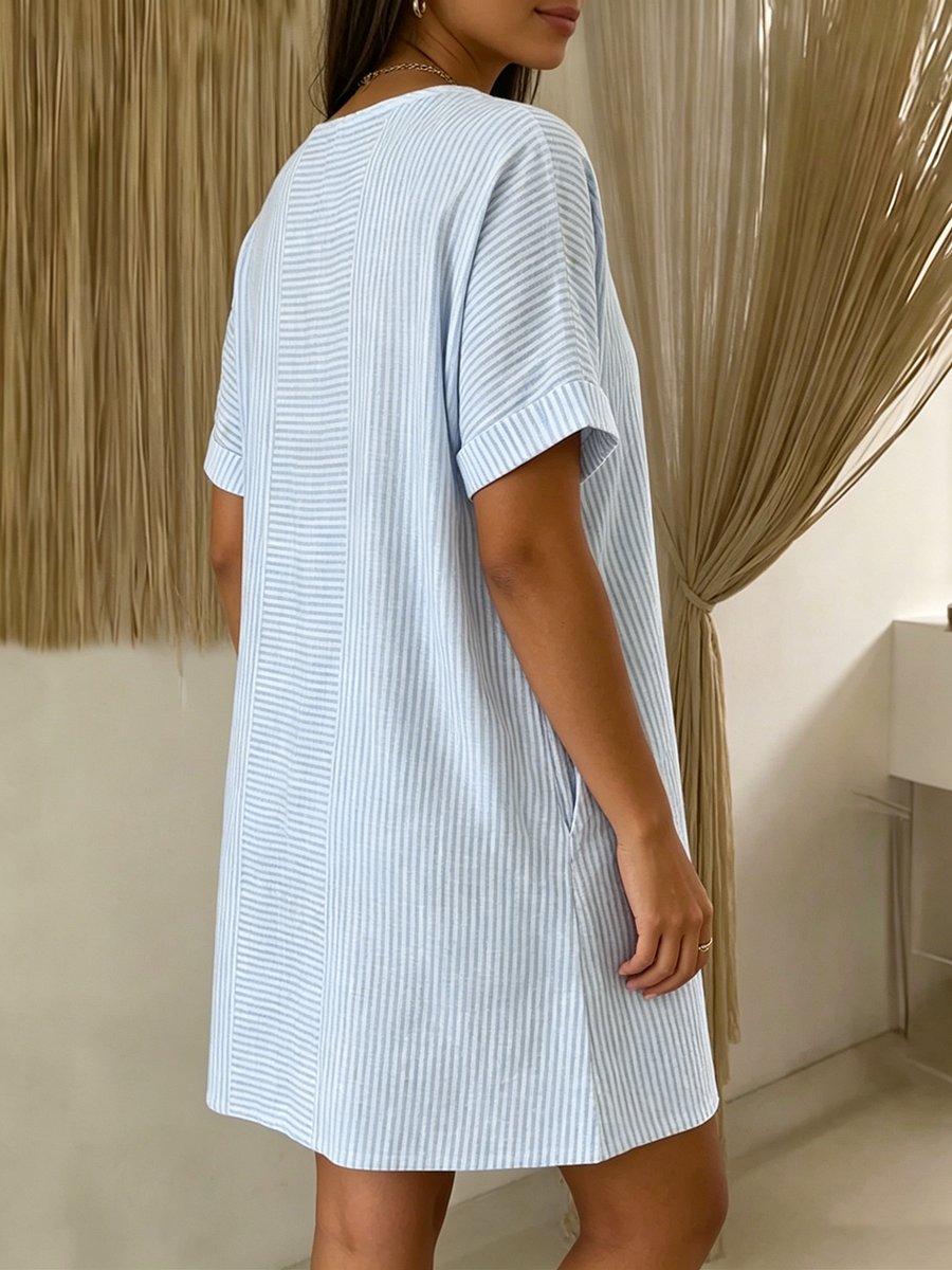 Nelyxa - Women's Flowy Breathable Casual Everyday Dress