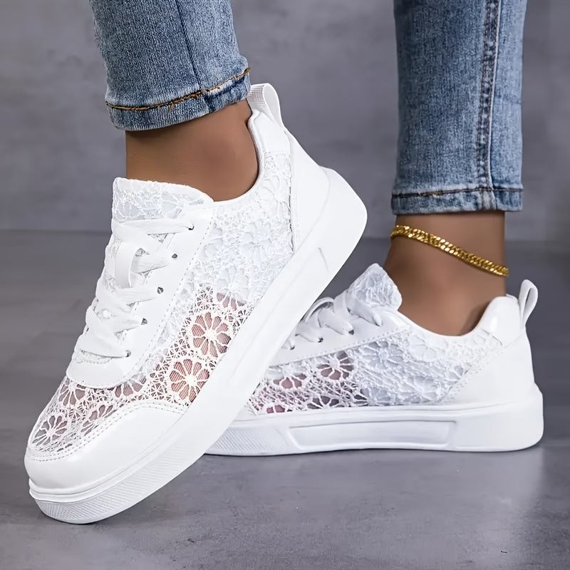 Jorexa - Women's Breathable Lace Casual Elegant Sneakers