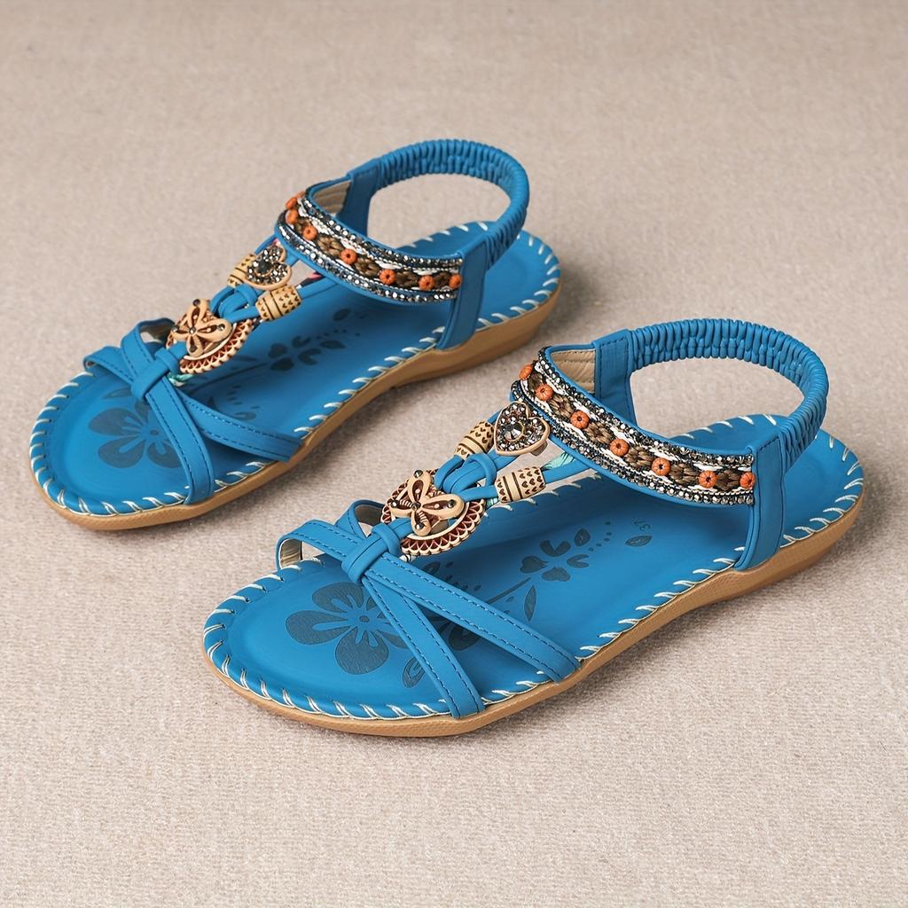 Hovira - Comfortable Bohemian Flat Sandals Ibiza Chic Style