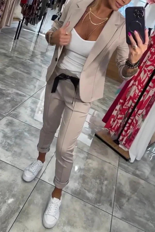 Rosindra - Two-piece set with flowing jacket and comfortable jogging pants
