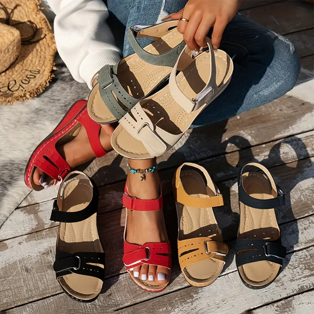 Nolwenn - Comfortable and Elegant Sport Wedge Sandals
