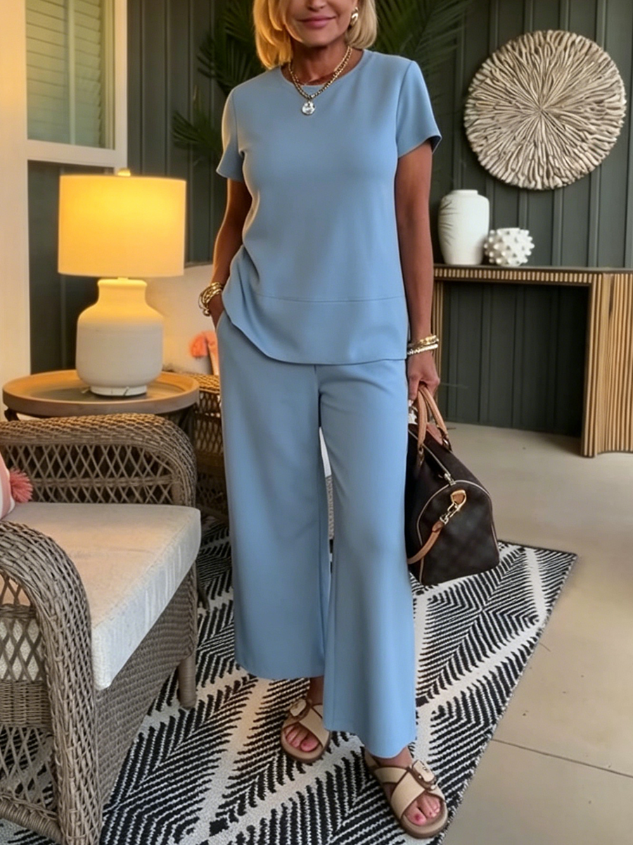 Kovirae - Women's Minimalist Flowy Comfortable Elegant Everyday Outfit