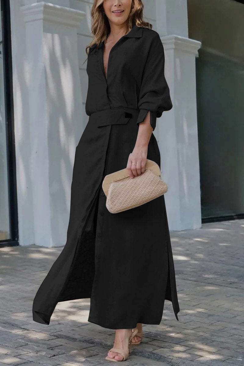 Arwen - Maxi dress with neckline in
